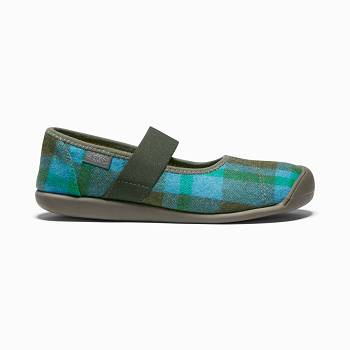 KEEN Női Sienna Mary Jane Plaid Utcai Cipő Kék